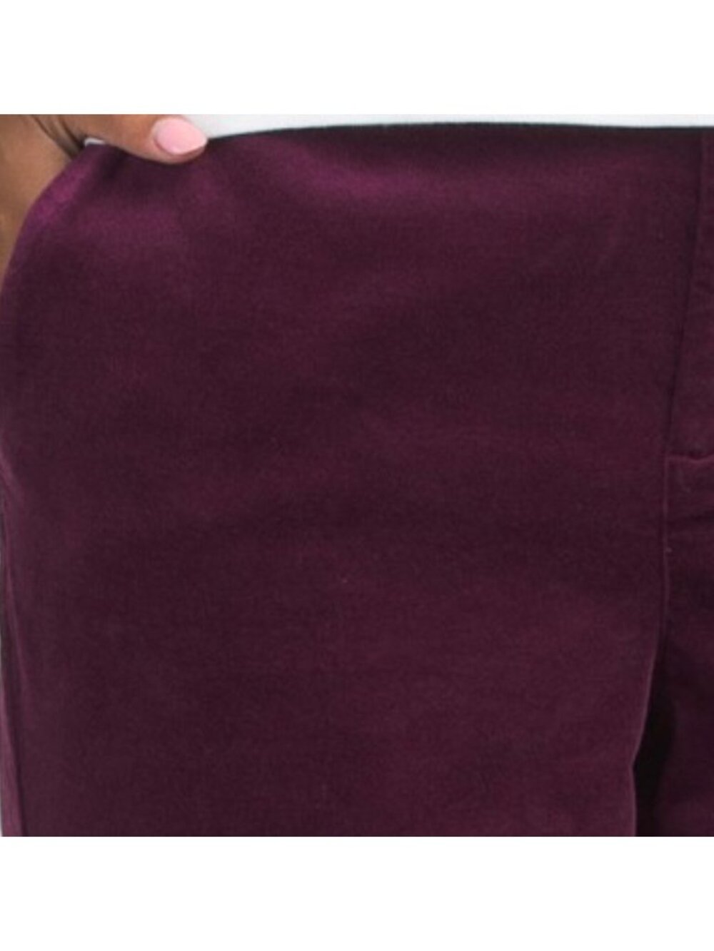 NYDJ Straight Leg Velvet Trousers - Picture 3 of 3
